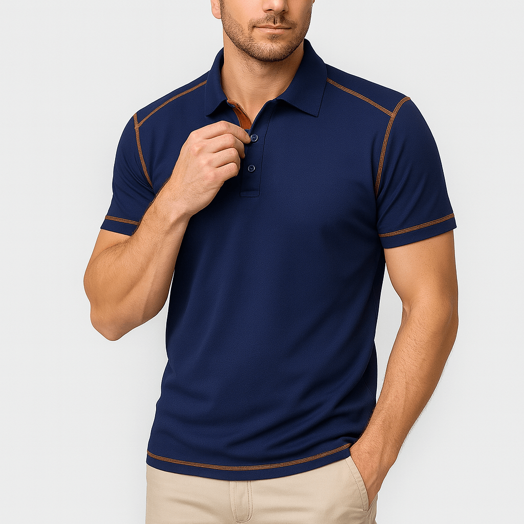 Soviska | Blødt, åndbart langærmet polo shirt 0