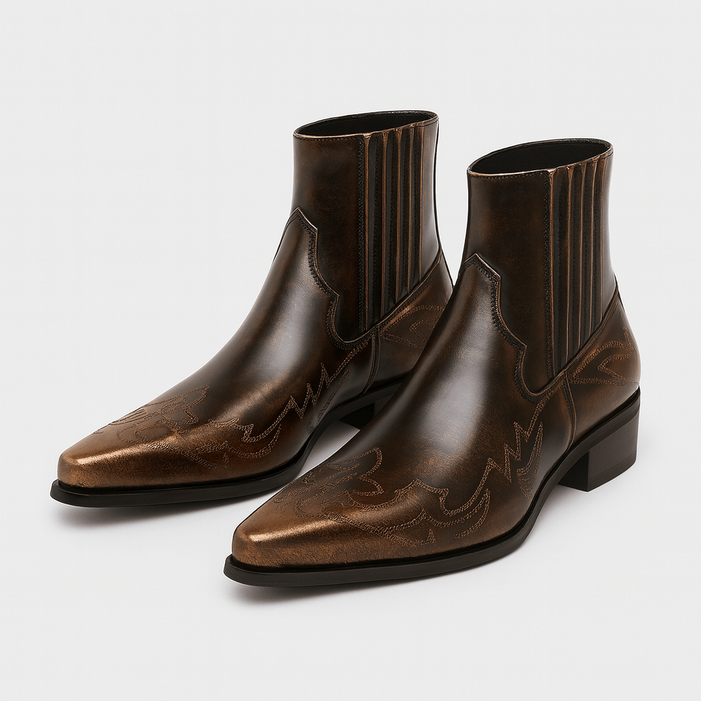 Soviska | Broderede cowboystøvler med komfortabel pasform 0