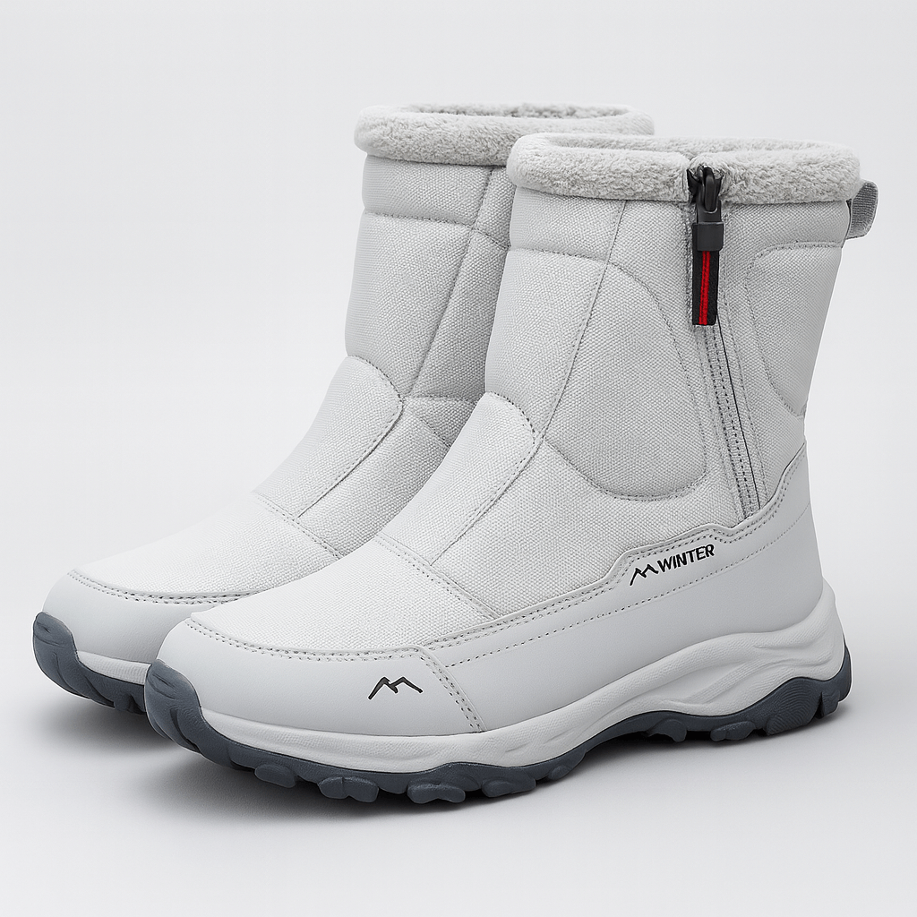 Soviska | Fugtbestandige vinterstøvler med pelsfor og lynlås 0