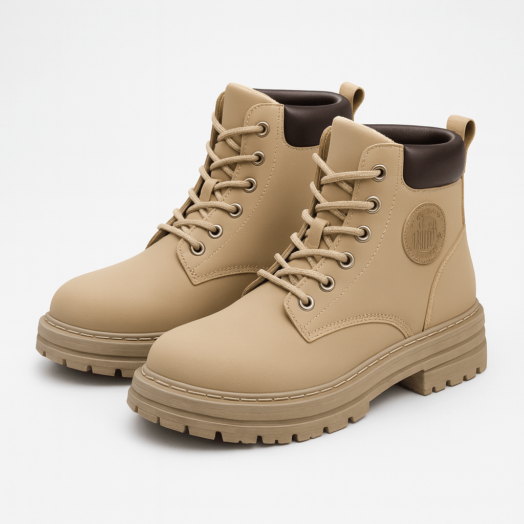 Soviska | Læder vinterstøvler med snørebånd 0