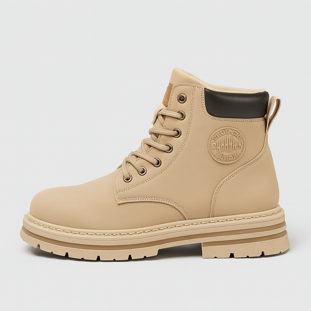 Soviska | Læder vinterstøvler med snørebånd 1